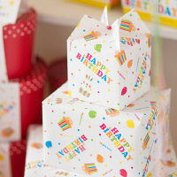 ヘッズ バースデイポップ包装紙-1 BDP-1W 1セット（500枚：50枚×10パック）（直送品）