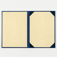 ナカバヤシ 証書ファイル レザー A4 紺 FSL-A4B 10冊