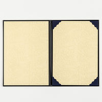 ナカバヤシ 証書ファイル レザー A4 黒 FSL-A4D 10冊