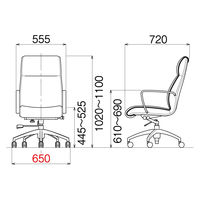 TOKIO ハイバックレザーチェア 1脚