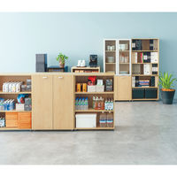 ARAN WORLD EIDOS　エイドス TR収納　5段　両開き　ライトオーク　幅800×奥行400×高さ1822mm　1台（3梱包）（取寄品）