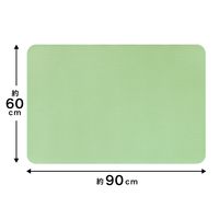 サンコー お風呂洗い場マット 薄い 滑り つまずき予防 両面ずれにくい 防水 1個 60×90cm グリーン AF-10
