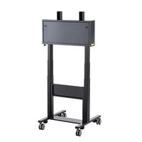 サンワサプライ 60型～84型対応電動上下昇降ディスプレイスタンド CR-PL28BK 1台（直送品）