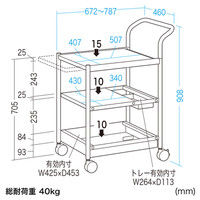 サンワサプライ プロジェクターカート PR-14 1台（直送品）