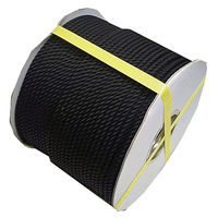 まつうら工業 ポリエチレンロープ(黒) 6mmΦX200m ドラム巻 PE6-200BK-R 1巻