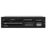 Startech.com 3.5インチ フロントベイ内蔵型 USB 2.0 マルチメディアメ 35FCREADBK3 1個