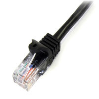 Startech.com 5m カテゴリー5e LANケーブル ブラック RJ45コネクタ( 45PAT5MBK 1個
