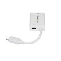 USB-C接続VGAアダプタ ホワイト 60W USB PD　CDP2VGAUCPW　1個　StarTech.com（直送品）