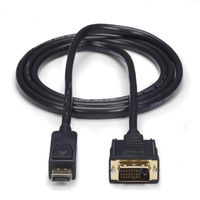 DisplayPort - DVI変換ケーブル／1.8m　DP2DVI2MM6　1個　StarTech.com