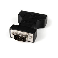 DVI（メス） - VGA（オス）変換コネクタ ブラック　DVIVGAFMBK　1個　StarTech.com（直送品）