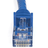Startech.com 2m カテゴリー6 LANケーブル ブルー RJ45モールディング N6PATC2MBL 1個