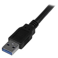 Startech.com USB 3.0 ケーブル A(オス) - 3m ブラック USB3SAA3MBK 1個