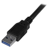 1.8m　ブラック　USB 3.0 ケーブル（オス/オス）　USB3SAA6BK　1個　StarTech.com
