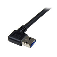 Startech.com 1m ブラック SuperSpeed USB 3.0ケーブル 片側 USB3SAB1MRA 1個