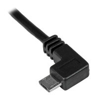 Startech.com 充電&同期用 Micro USB L型左向きケーブル 1m USBAUB1MLA 1個