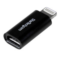 Micro USB - Lightningアダプタ　ブラック　USBUBLTADPB　1個　StarTech.com（直送品）