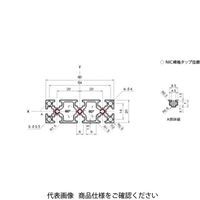 エヌアイシ・オートテック M4 ベーシックアルミフレーム 890mm AFSー2060ー4ー890 1セット(10本)（直送品）