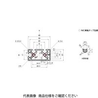 エヌアイシ・オートテック M4 ベーシックアルミフレーム 797mm AFSTー2040ー4ー797 1セット(20本)（直送品）