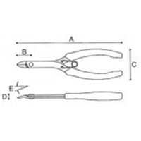 マルト長谷川工作所 盆栽ニッパー・枝パッチン PAT.盆栽用・枝切、アルミ線切 LSー007 1丁（直送品）