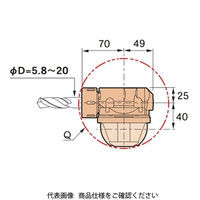 MSTコーポレーション アングルヘッド ユニバーサルハーフ HUA20 BT50-HUA20-150-W85（直送品）
