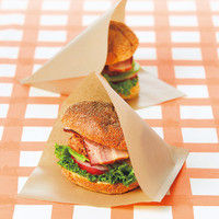 今村紙工 バーガー袋 180×180mm 未晒クラフト 茶 BGP-K180 1セット（1000枚：100枚入×10袋）