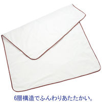 【毛布】 アクシス 備蓄用不織布毛布（もしもうふ） 1枚（A4化粧箱入） AX-MOSIMO-AKA