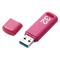 USBメモリ 32GB USB3.0 シンプル キャップ式 ピンク セキュリティ機能対応 MF-ABPU332GPN エレコム 1個  オリジナル（直送品）