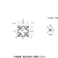 エヌアイシ・オートテック M4 ベーシックアルミフレーム 558mm AFSー4040ー4ー558 1セット(20本)（直送品）
