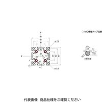 エヌアイシ・オートテック M6 ベーシックアルミフレーム 747mm AFSー6060ー6ー747 1セット(5本)（直送品）