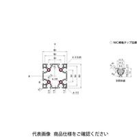 エヌアイシ・オートテック M6 ベーシックアルミフレーム 168mm AFSー6060Fー6ー168 1セット(40本)（直送品）