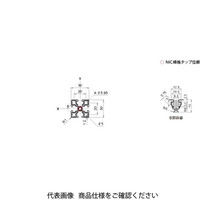 エヌアイシ・オートテック M6 ベーシックアルミフレーム 888mm AFSー3030Fー6ー888 1セット(20本)（直送品）