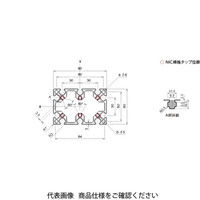 エヌアイシ・オートテック M6 ベーシックアルミフレーム 681mm AFSー6090ー6ー681 1セット(4本)（直送品）
