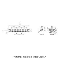 エヌアイシ・オートテック M6 ベーシックアルミフレーム 362mm AFSー15120ー6ー362 1セット(20本)（直送品）