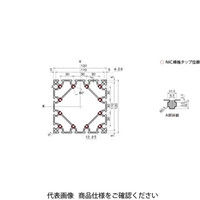 エヌアイシ・オートテック M6 ベーシックアルミフレーム 985mm AFSー120120ー6ー985 1セット(2本)（直送品）