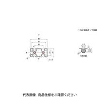 エヌアイシ・オートテック M6 ベーシックアルミフレーム 163mm AFSN-3060L-6-163（直送品）