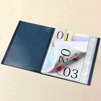 プラス　スーパーエコノミークリアーファイル+　固定式60ポケット　A4タテ　ネイビー　紺　30冊　FC-506EL