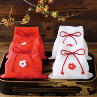 ヘッズ 和風お花付バッグ/ホワイト-S WOW-BS 1セット(50枚:10枚×5パック)