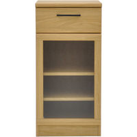 エイ・アイ・エス アブレスト カップボード40 幅391×奥行400×高さ800mm ナチュラル ABR-402CB NA 1台（直送品）