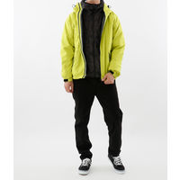 【レインウェア】 カジメイク ストレッチシールドジャケット LL ライム 7570 (上着のみ) 1着