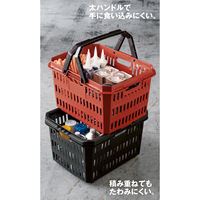 アイリスオーヤマ 工具用カゴ ダークレッド HPB-37(226086) 1箱（10個入）