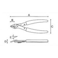 マルト長谷川工作所 ケイバ・ミニ ニッパー(カーボン鋼製)スプリング付 KMー027 1セット(2丁)（直送品）