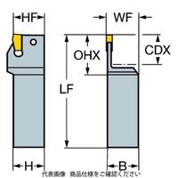 サンドビック 突切り用ホルダー L151.21ー2525ー30 1本(1個)（直送品）