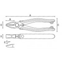 マルト長谷川工作所 ハイグレード ザ・ニッパー 2com.ハンドル PAT. FCCー206 1丁（直送品）