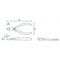 マルト長谷川工作所 プラスチック用ニッパースプリング付(片側固定) HNーD14 1丁（直送品）