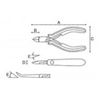 マルト長谷川工作所 プロホビー丸ペンチ・先細タイプスプリング付 HRCーD14 1丁（直送品）