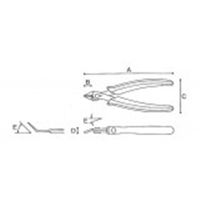 マルト長谷川工作所 ケイバミニエポ・ニッパー(ステンレス製・リードキャッチャー付)スプリング付 KMCー037H 1丁（直送品）