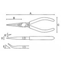 マルト長谷川工作所 マイクロラジオペンチ PAT.スプリング付 Mー616 1丁(1個)（直送品）