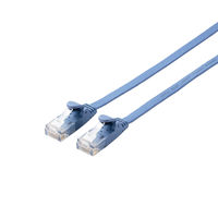 エレコム LANケーブル/CAT6/フラット/10m/ブルー LD-GF2/BU10 1個（直送品）