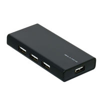 ナカバヤシ USB2.0 AC7ポートハブ ブラック UH-2434BK 1個