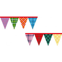 東京製旗 フラッグガーランド NO.4 チェック(格子柄) 402214 1セット